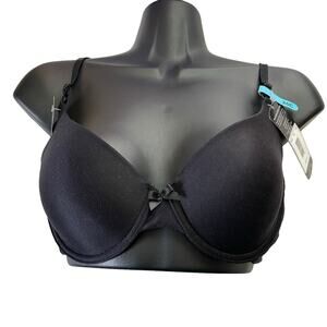Maidenform Womens Bra Size 36C Lightly Lined Demi T Shirt Bra Underwire Black